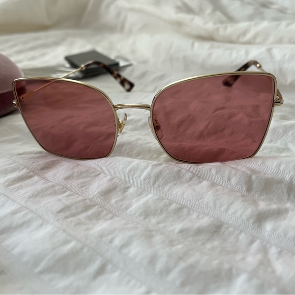 Miu Miu rose coloured sunglasses - Picture 4 of 4